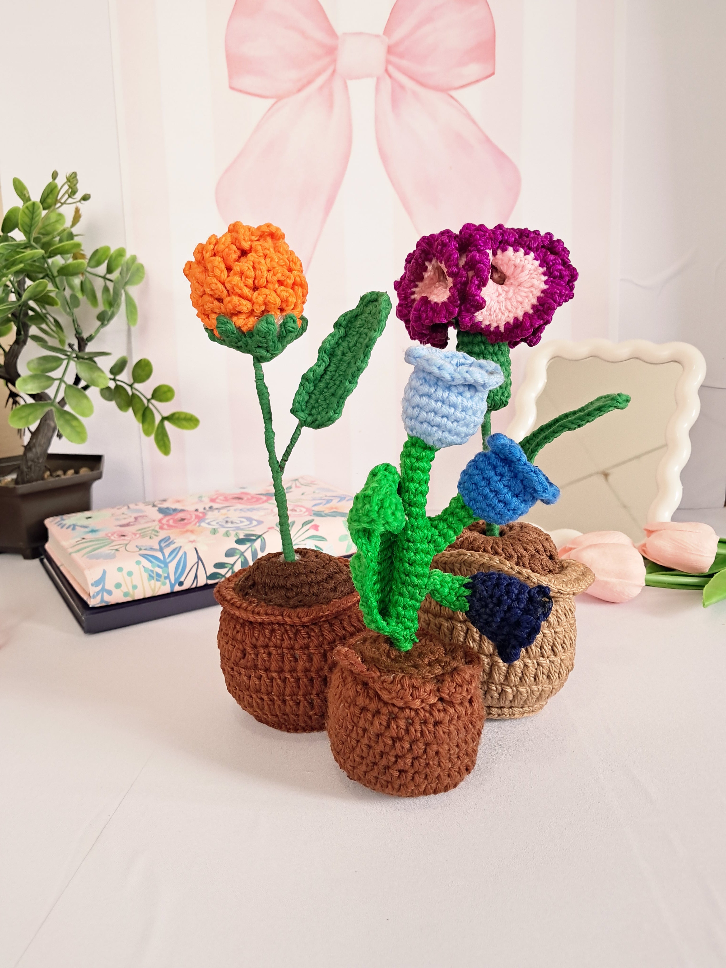 Crochet Flower Pot
